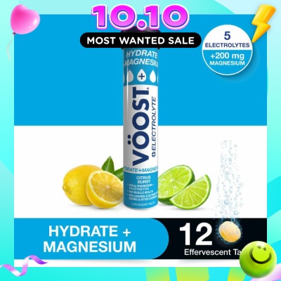VOOST Hydrate + Magnesium Citrus Burst Effervescent Tablets 12 image