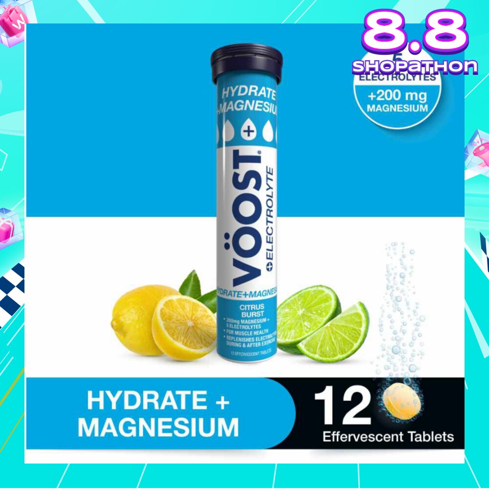 Hydrate + Magnesium Citrus Burst Effervescent Tablets 12