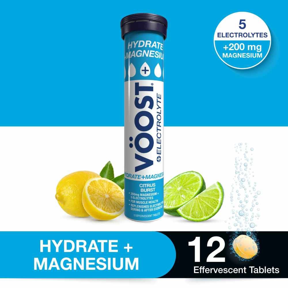 Hydrate + Magnesium Citrus Burst Effervescent Tablets 12