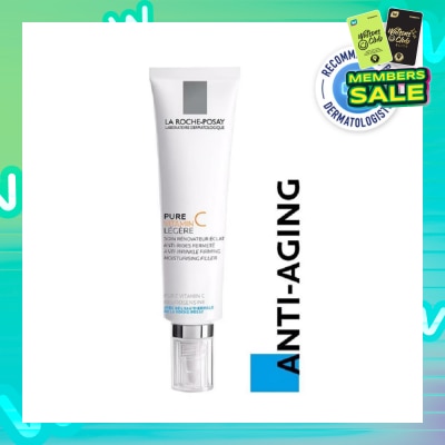 LA ROCHE-POSAY Pure Vitamin C10 Light 40ml (Anti-Wrinkle Firming Face Moisturiser with Pure Vitamin C for Aging Skin) 40ml