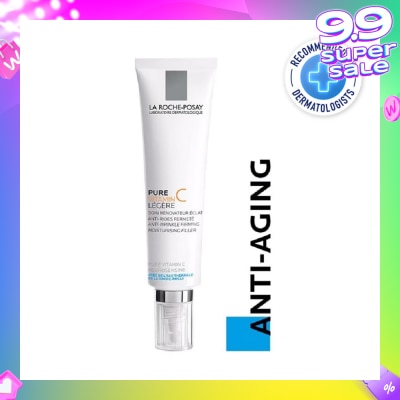 LA ROCHE-POSAY Pure Vitamin C10 Light 40ml (Anti-Wrinkle Firming Face Moisturiser with Pure Vitamin C for Aging Skin) 40ml
