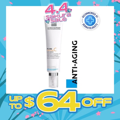 LA ROCHE-POSAY - Pure Vitamin C10 Light 40ml (Anti-Wrinkle Firming Face Moisturiser with Pure Vitamin C for Aging Skin) 40ml