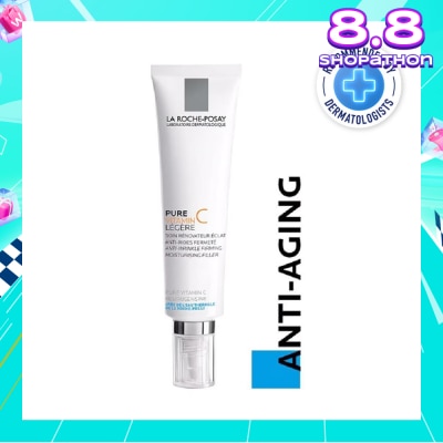 LA ROCHE-POSAY Pure Vitamin C10 Light 40ml (Anti-Wrinkle Firming Face Moisturiser with Pure Vitamin C for Aging Skin) 40ml