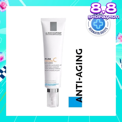 LA ROCHE-POSAY Pure Vitamin C10 Light 40ml (Anti-Wrinkle Firming Face Moisturiser with Pure Vitamin C for Aging Skin) 40ml