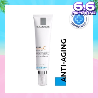 LA ROCHE-POSAY Pure Vitamin C10 Light 40ml (Anti-Wrinkle Firming Face Moisturiser with Pure Vitamin C for Aging Skin) 40ml