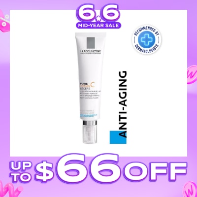 LA ROCHE-POSAY - Pure Vitamin C10 Light 40ml (Anti-Wrinkle Firming Face Moisturiser with Pure Vitamin C for Aging Skin) 40ml