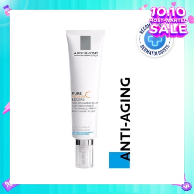 LA ROCHE-POSAY Pure Vitamin C10 Light 40ml (Anti-Wrinkle Firming Face Moisturiser with Pure Vitamin C for Aging Skin) 40ml