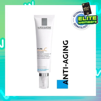LA ROCHE-POSAY Pure Vitamin C10 Light 40ml (Anti-Wrinkle Firming Face Moisturiser with Pure Vitamin C for Aging Skin) 40ml