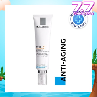 LA ROCHE-POSAY Pure Vitamin C10 Light 40ml (Anti-Wrinkle Firming Face Moisturiser with Pure Vitamin C for Aging Skin) 40ml