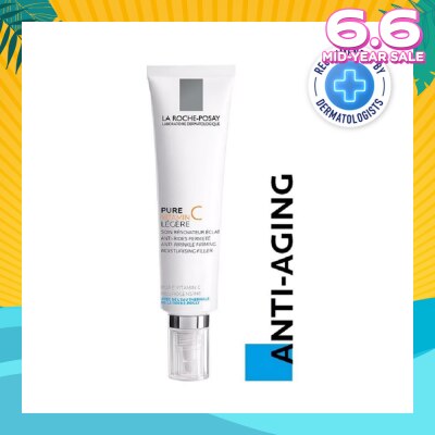 LA ROCHE-POSAY Pure Vitamin C10 Light 40ml (Anti-Wrinkle Firming Face Moisturiser with Pure Vitamin C for Aging Skin) 40ml