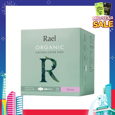 RAEL Petite Pads With Organic Cotton Cover 14s