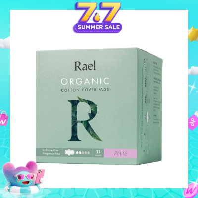 RAEL - Petite Pads With Organic Cotton Cover 14s (Expiry: Mar`2027)