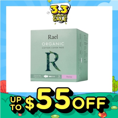RAEL Petite Pads With Organic Cotton Cover 14s