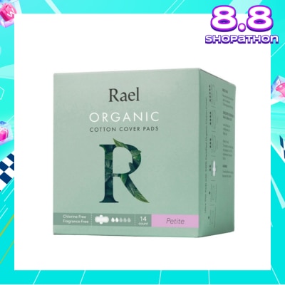 RAEL Petite Pads With Organic Cotton Cover 14s