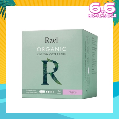 RAEL Petite Pads With Organic Cotton Cover 14s