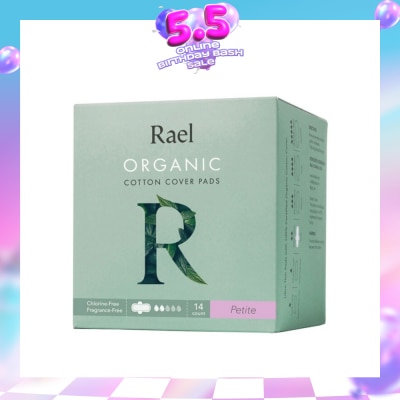 RAEL - Petite Pads With Organic Cotton Cover 14s (Expiry: Mar`2027)