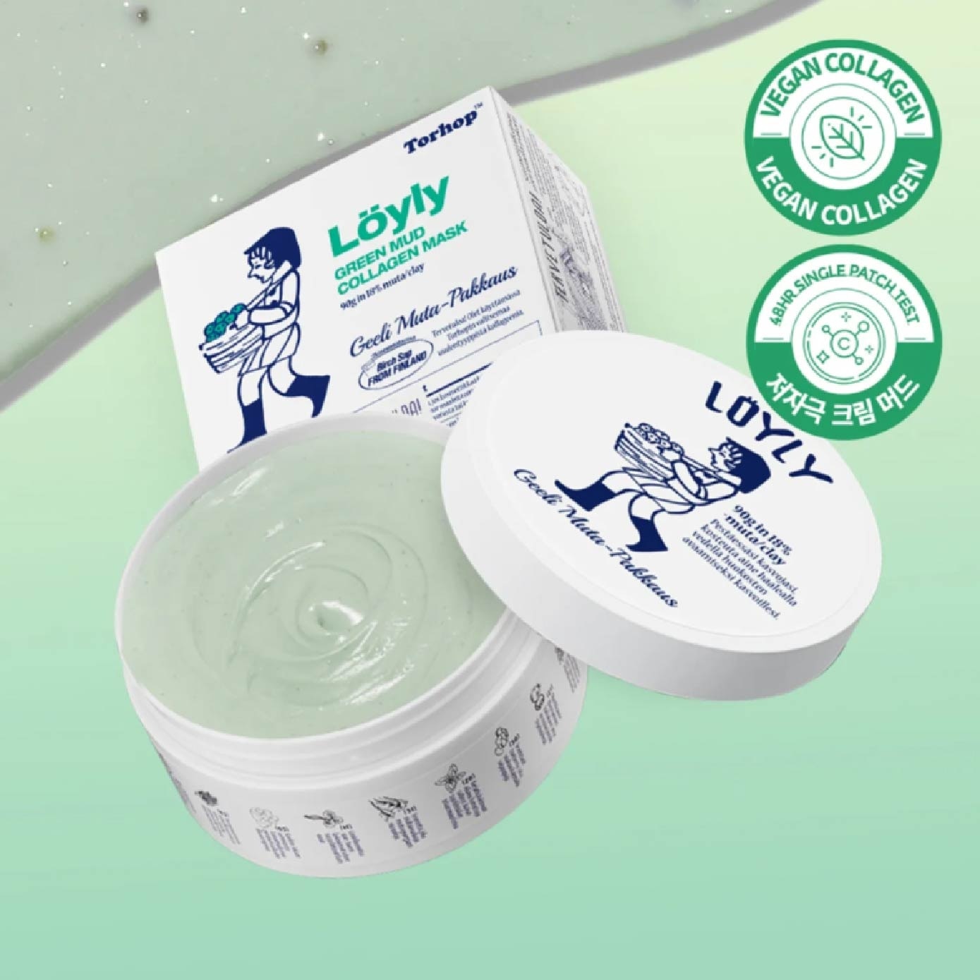 Loyly Green Mud Collagen Mask 90g