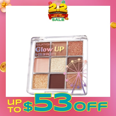 SILKYGIRL Glow Up 9-Color Palette 01 Teddy 7.2g