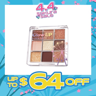 SILKYGIRL - Glow Up 9-Color Palette 01 Teddy 7.2g