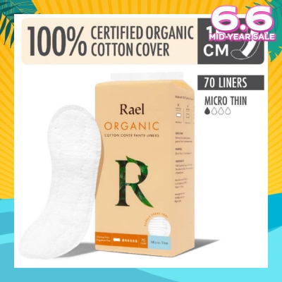 RAEL Micro Thin Liners With Organic Cotton Cover 70s