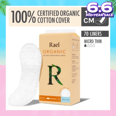 RAEL Micro Thin Liners With Organic Cotton Cover 70s