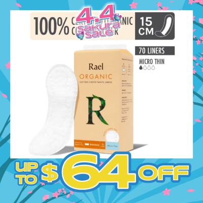 RAEL - Micro Thin Liners With Organic Cotton Cover 70s