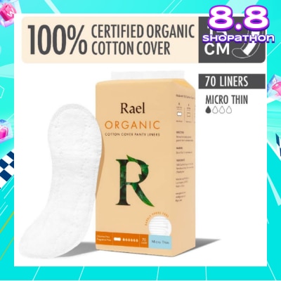 RAEL Micro Thin Liners With Organic Cotton Cover 70s