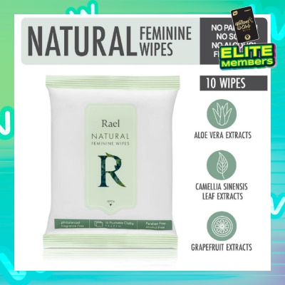 RAEL Natural Feminine Wipes 10s