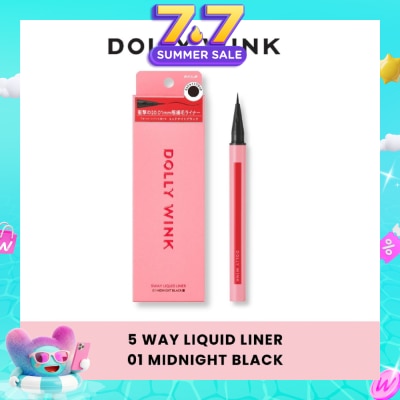 DOLLY WINK - 5 Way Liquid Liner 01 Midnight Black 0.6ml