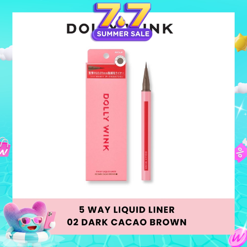 5 Way Liquid Liner 02 Dark Cacao Brown 0.6ml