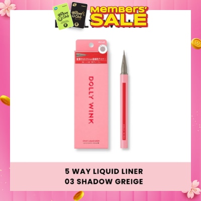 DOLLY WINK 5 Way Liquid Liner 03 Shadow Greige 0.6ml