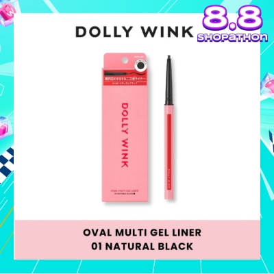 DOLLY WINK Oval Multi Gel Liner 01 Natural Black 0.1g