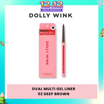 DOLLY WINK Oval Multi Gel Liner 02 Deep Brown 0.1g