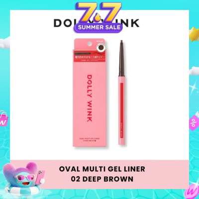 DOLLY WINK - Oval Multi Gel Liner 02 Deep Brown 0.1g