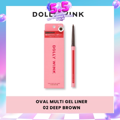 DOLLY WINK - Oval Multi Gel Liner 02 Deep Brown 0.1g