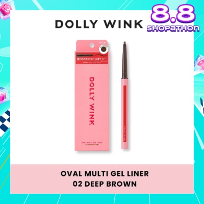 DOLLY WINK Oval Multi Gel Liner 02 Deep Brown 0.1g