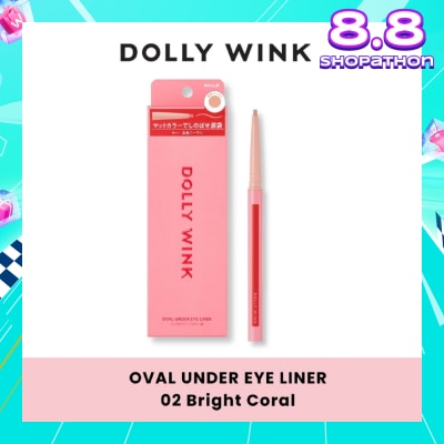 DOLLY WINK Oval Under Eye Liner 02 Healthy Coral 0.1g