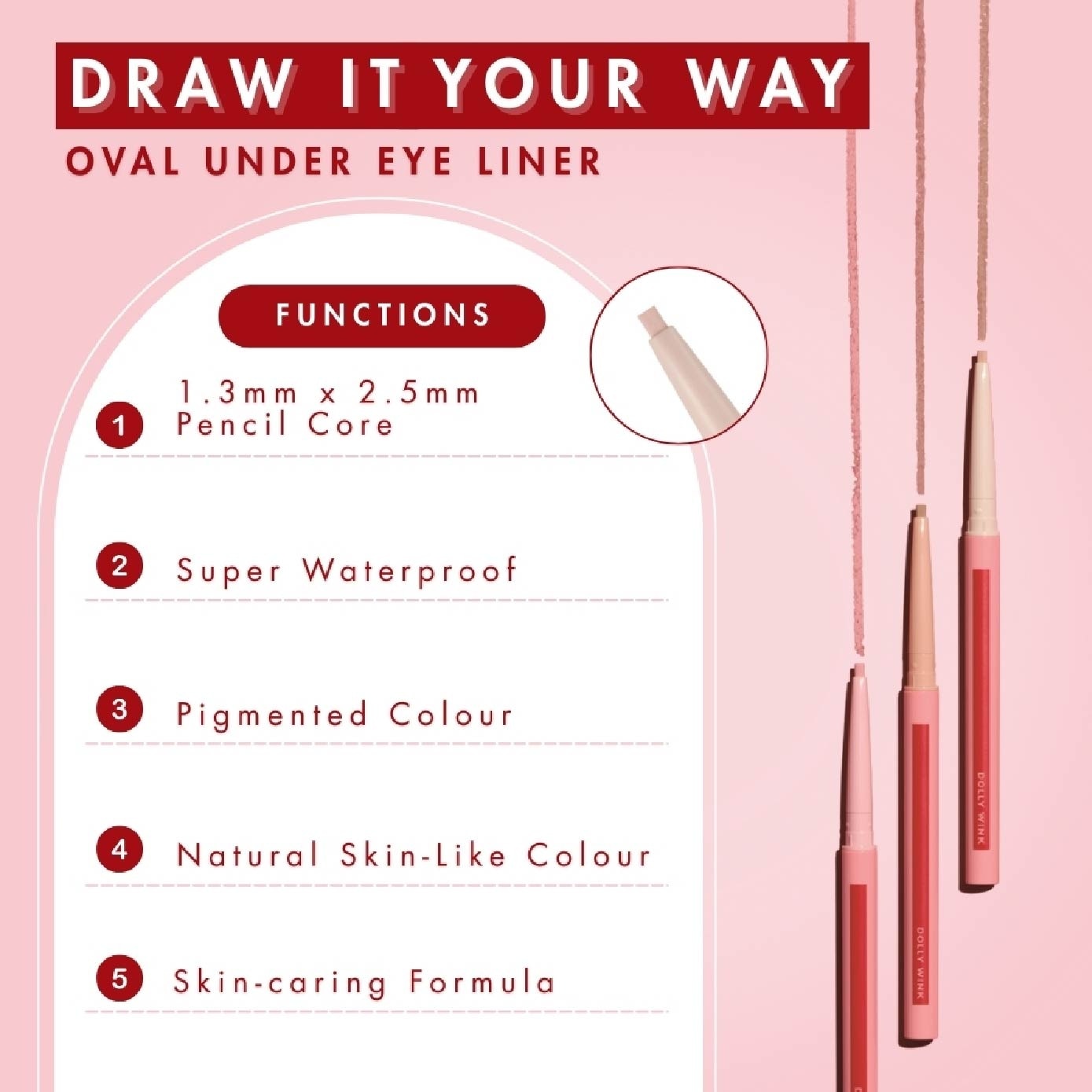 Oval Under Eye Liner 03 Soft Pink 0.1g
