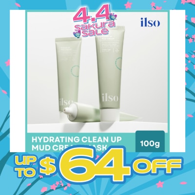 ILSO - Hydrating Clean Up Mud Cream Mask 100g