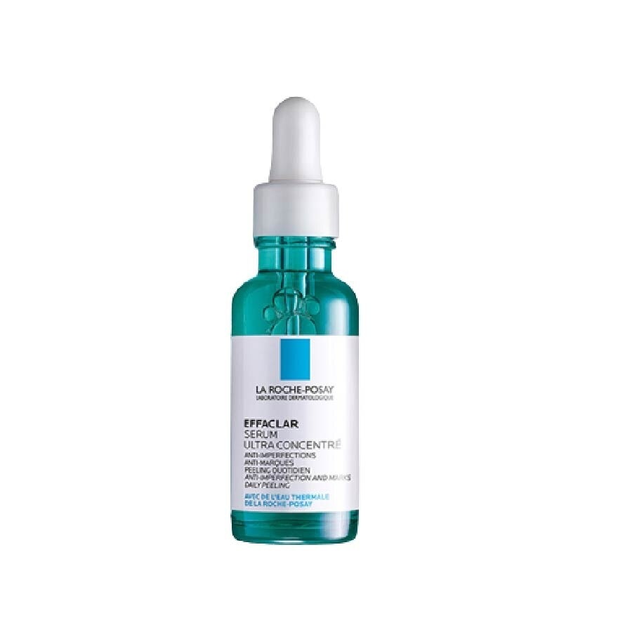 La Roche-Posay Effaclar Serum Ultra Concentrate (Anti-Acne Serum with Salicylic, Glycolic Acid, Niacinamide for Oily Acne-Prone Skin) 30ml