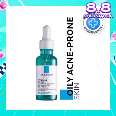 LA ROCHE-POSAY La Roche-Posay Effaclar Serum Ultra Concentrate (Anti-Acne Serum with Salicylic, Glycolic Acid, Niacinamide for Oily Acne-Prone Skin) 30ml
