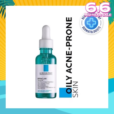 LA ROCHE-POSAY La Roche-Posay Effaclar Serum Ultra Concentrate (Anti-Acne Serum with Salicylic, Glycolic Acid, Niacinamide for Oily Acne-Prone Skin) 30ml
