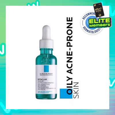 LA ROCHE-POSAY La Roche-Posay Effaclar Serum Ultra Concentrate (Anti-Acne Serum with Salicylic, Glycolic Acid, Niacinamide for Oily Acne-Prone Skin) 30ml