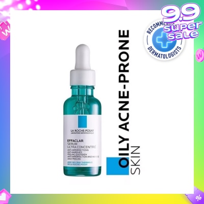 LA ROCHE-POSAY La Roche-Posay Effaclar Serum Ultra Concentrate (Anti-Acne Serum with Salicylic, Glycolic Acid, Niacinamide for Oily Acne-Prone Skin) 30ml