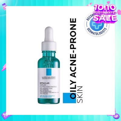 LA ROCHE-POSAY La Roche-Posay Effaclar Serum Ultra Concentrate (Anti-Acne Serum with Salicylic, Glycolic Acid, Niacinamide for Oily Acne-Prone Skin) 30ml