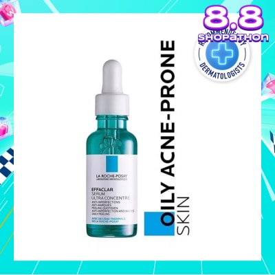 LA ROCHE-POSAY La Roche-Posay Effaclar Serum Ultra Concentrate (Anti-Acne Serum with Salicylic, Glycolic Acid, Niacinamide for Oily Acne-Prone Skin) 30ml