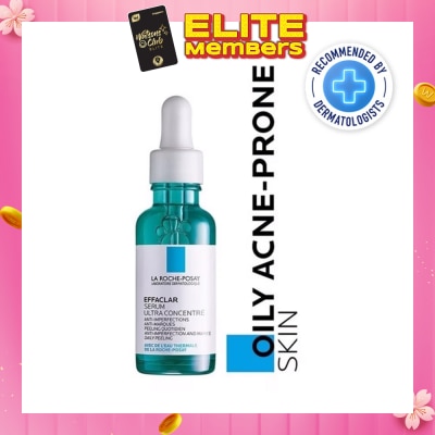 LA ROCHE-POSAY La Roche-Posay Effaclar Serum Ultra Concentrate (Anti-Acne Serum with Salicylic, Glycolic Acid, Niacinamide for Oily Acne-Prone Skin) 30ml