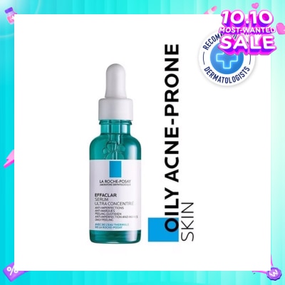 LA ROCHE-POSAY La Roche-Posay Effaclar Serum Ultra Concentrate (Anti-Acne Serum with Salicylic, Glycolic Acid, Niacinamide for Oily Acne-Prone Skin) 30ml