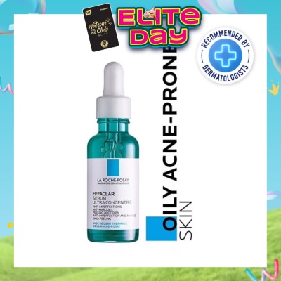 LA ROCHE-POSAY - La Roche-Posay Effaclar Serum Ultra Concentrate (Anti-Acne Serum with Salicylic, Glycolic Acid, Niacinamide for Oily Acne-Prone Skin) 30ml