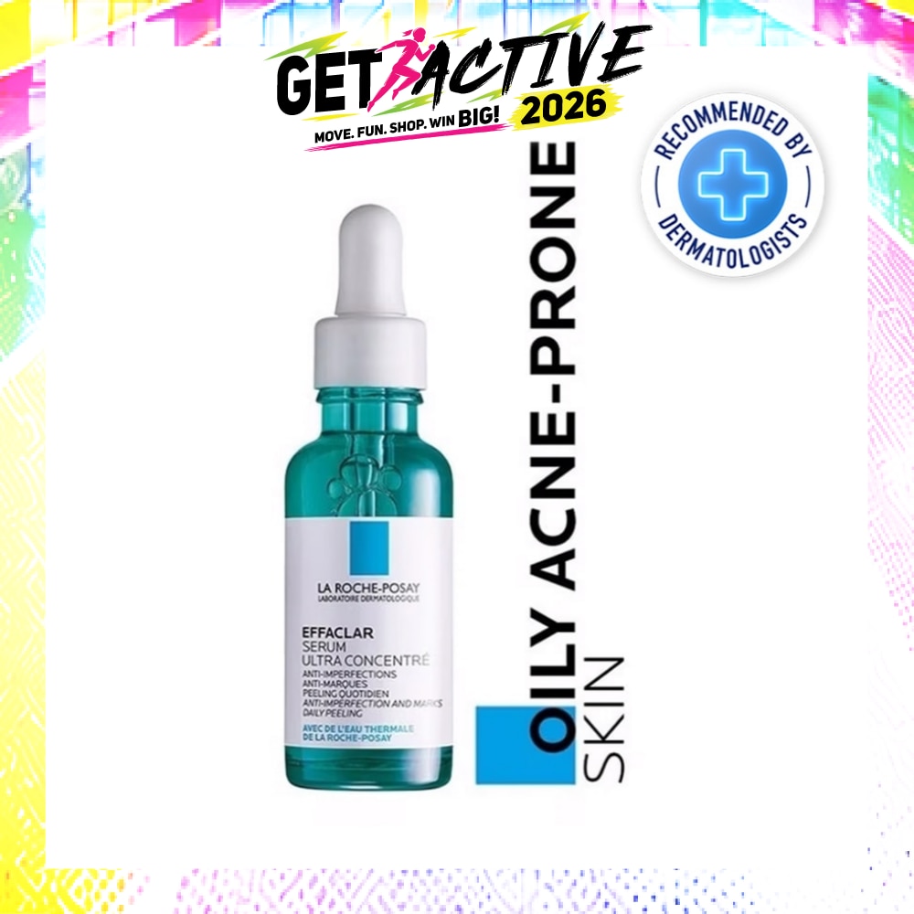 La Roche-Posay Effaclar Serum Ultra Concentrate (Anti-Acne Serum with Salicylic, Glycolic Acid, Niacinamide for Oily Acne-Prone Skin) 30ml image